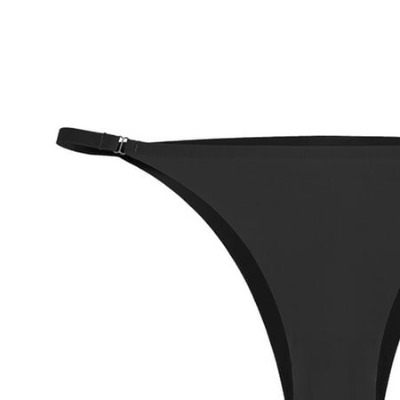 Gubotare Panties For Women Panties Lace Lace For Through Thong Women Waist Cotton Low Hollow Out Women s Panties Black M