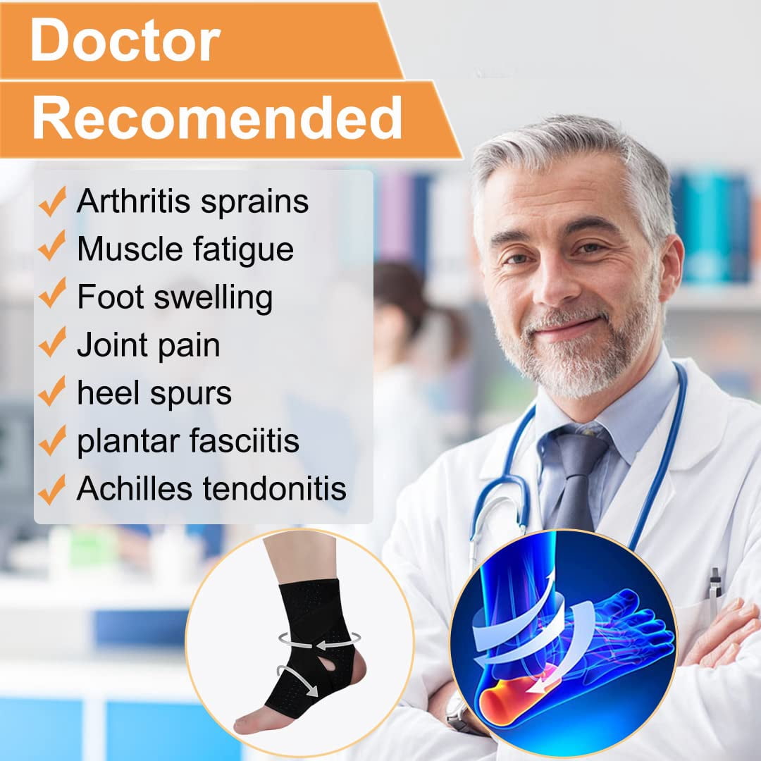 Sinvic Ankle Brace for Men Women, Adjustable Breathable Stabilizer for Sprain Injury And Athletic Sports