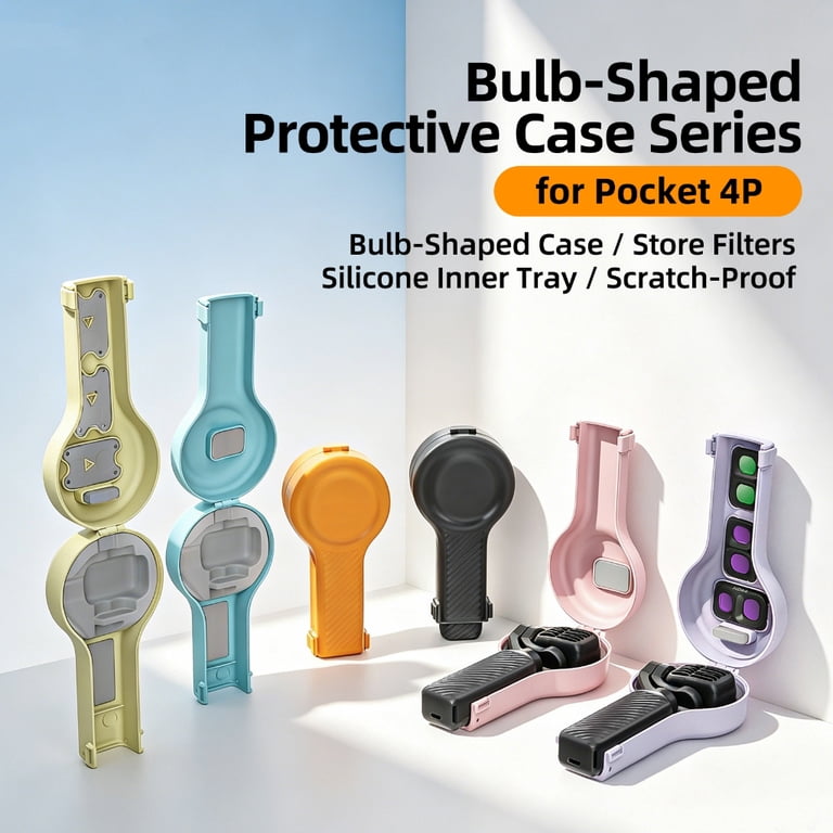 Protective Case for Pocket 4P Camera Shell Flip Top Cover Filter Slot ...
