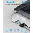 thumbnail image 2 of Adaptador USB C a HDMI esbeecables para iPhone 15/16, 4K @60Hz, 2 of 8