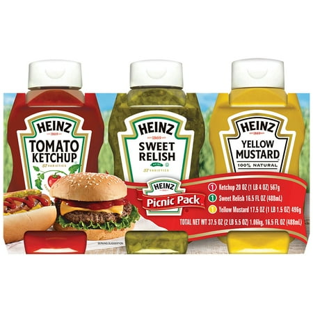 Heinz Picnic Pack Condiment Variety Pack, 54 oz