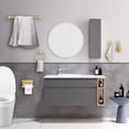 thumbnail image 7 of Brushed Gold Bathroom Hardware Set 5 Pieces Towel Bar Set Round Towel Holder Set for Bathroom,Upgraded Toilet Paper Holder with Shelf,Stainless Steel Wall Mounted 23.6 Inch, 7 of 7