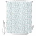 thumbnail image 2 of Aqua Spring Floral Waterproof Fabric Shower Curtain,Summer Botanical Watercolor Waterproof Fabric Shower Curtain for Bathroom Curtains Bathtubs Hotel Shower Curtains with 12 Hooks Extra Long 72x84, 2 of 8