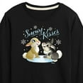thumbnail image 3 of Disney Bambi - Christmas - Snowy Bunny Kisses - Toddler & Youth Long Sleeve Graphic T-Shirt, 3 of 5