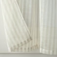 thumbnail image 4 of Mainstays Light Filtering Rod Pocket Stripe Curtain Tier and Valance Set, 3pc, 56"x36", Beige, 4 of 5