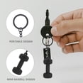 thumbnail image 3 of unbranded 4Ud Llavero Barra Fitness Metálica Con Compacto Y Desmontable Ideal Para Entrenamientos Cotidianos, 3 of 8