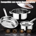 thumbnail image 4 of Bateria de Cocina, 20 Piezas Sartenes Antiadherentes, Bateria de Cocina Acero Inoxidable con Tapas, Incluye Sartén Acero Inoxidable, Ollas de Cocina y Cucharas, 4 of 4