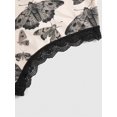 thumbnail image 4 of 3 Pcs Bragas Estampadas Fungi y Mariposas con Encaje, 4 of 4