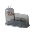 thumbnail image 4 of Cosmetics Storage Organizer, Makeup Organizer with Compartments, Sundries Container, Display Case, Desktop Storage Box for Countertop, Bedroom Gray, 4 of 9