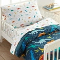 thumbnail image 2 of Wildkin Kids 100% Cotton Flannel Sheet Set for Boys and Girls - Toddler (Jurassic Dinosaurs), 2 of 7