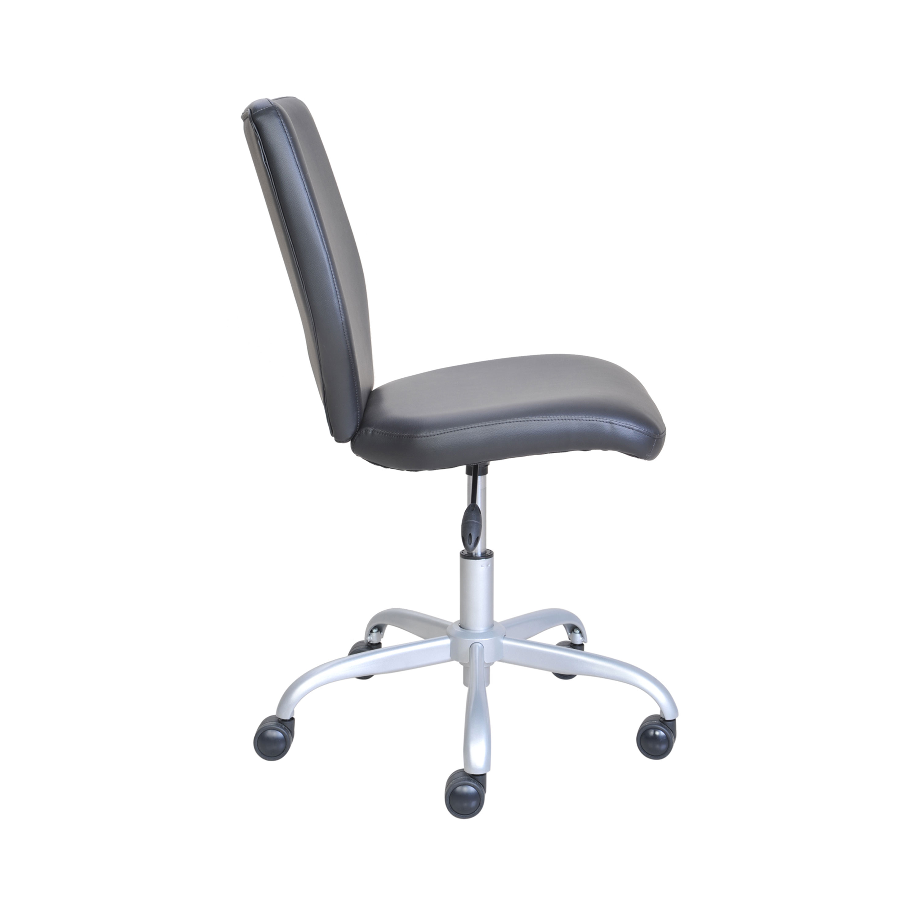 Mainstays Mid-Back Office Chair with Matching Color Casters, Gray Faux Leather - image 6 of 6