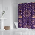 thumbnail image 2 of Gothic Shower Curtain Set - Dark Celestial Moon & Star Print, Mystical Cosmic Bath Decor, Waterproof Polyester 72"Wx72"L, Goth Aesthetic Gift, 2 of 5