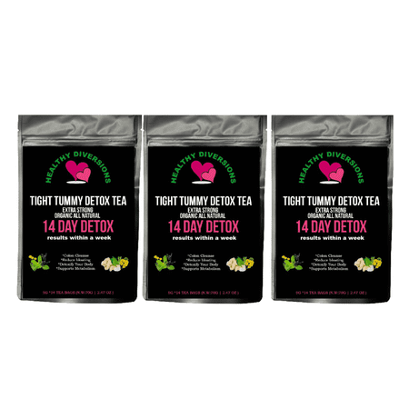 Lyfe Tea Detox Herbal Tea - Natural Cleanse, Boost Energy, Reduce Bloating (Pack of 3)