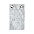 thumbnail image 1 of Abstract Hanging Pocket Organizer, Geometric Vertical Lines Points Ornaments Pattern on Plain Backdrop, Printed Polyester Storage Bag with Pockets, 9" x 16", Pale Seafoam and White, 1 of 2