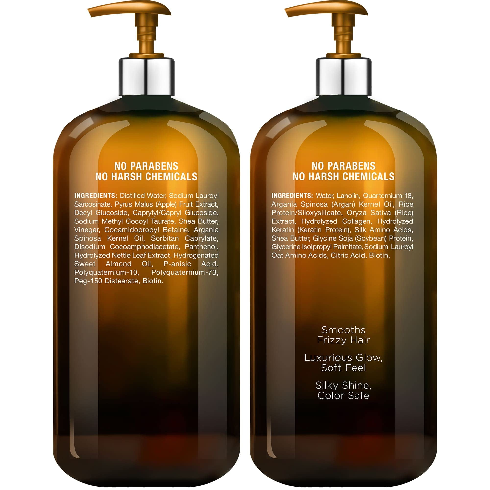 Majestic Pure Apple Cider Vinegar Shampoo and Avocado Coconut Conditioner Set - 16 fl oz Each