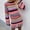Black, variant on Women Crochet Knit Mini Dress Long Sleeve Colorful Stripe Mesh Casual Sweater Dress Summer Beach Wear