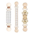 thumbnail image 1 of 3 Piezas Suéter Chal Clips Práctico Broche Moderno Para Camisas Chaleco Suéter, 1 of 8