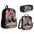 thumbnail image 3 of Power Rangers Backpacks 3 Piece Set Bookbag with Lunch Bag And Pencil Case, 3 of 6