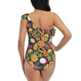 thumbnail image 5 of Goofa Tropical Fruits Pattern Women's One Piece Swimsuits Tummy Control Bathing Suits Asymmetric One Shoulder Swimwear-X-Large, 5 of 6