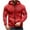 Red, variant on Men’s Full Zip Hooded Sweatshirt Casual Athletic Fit Long Sleeve Hoodie with Arm Pocket and Front Pockets for Workout Outdoor