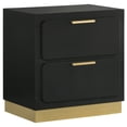 thumbnail image 5 of Caraway 5-piece Queen Bedroom Set with LED Headboard Black and Grey, 5 of 6