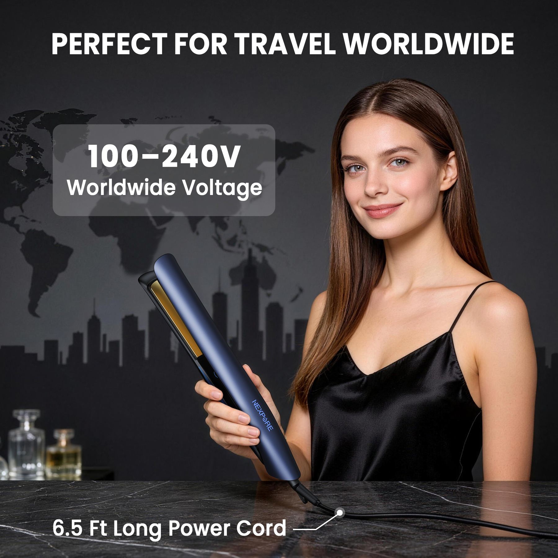 NEXPURE Professional Ionic Travel Flat Iron photo 7