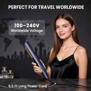 NEXPURE Professional Ionic Travel Flat Iron Hair Straightener with Adjustable Temp & Dual Voltage