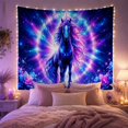 thumbnail image 2 of Celestial Unicorn in Starry Space, Mystical Fantasy Decor for Animal Lovers, Space Themed Art, Halloween Gift Tapestry Wall Hanging for Bedroom, Living Room and Dorm, 2 of 7