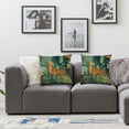 thumbnail image 3 of COMIO Leopard Pillow Covers, Cheetah Decorative, Jungle Tropical Leaves Print Throw Pillow Covers,  Square Cushion Pillowcases for Sofa Couch Bed, Farmhouse Home Decor 2pc, 3 of 6