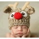 thumbnail image 4 of Gorro de Navidad para bebé, gorro de ganchillo a mano de Reno Adorable, gorros tejidos para niño y niña recién nacido, accesorios para fotos, gorro tejido, Papá Noel de Navidad, 4 of 4