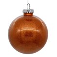 thumbnail image 1 of Adorno Navideño Bola Transparente Vickerman con Glitter Naranja, 1 of 1