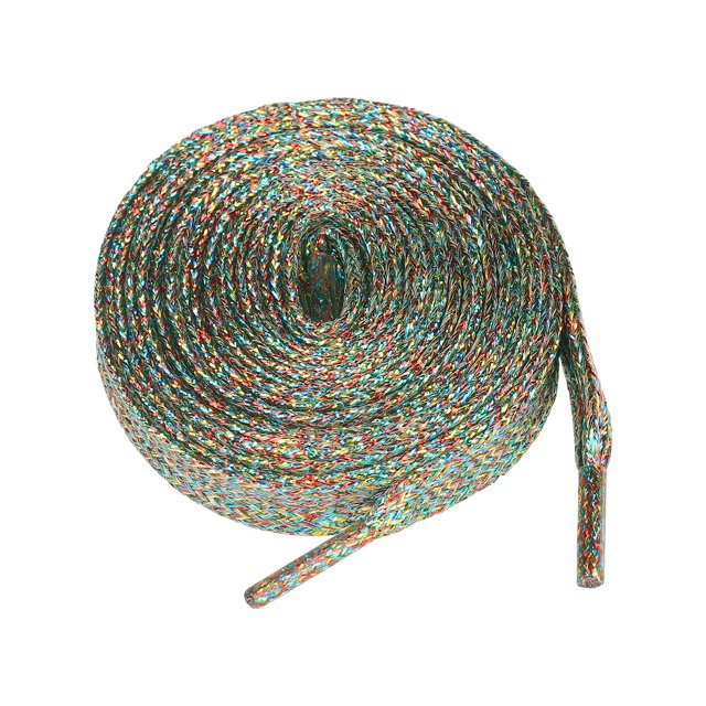 INSPIRE CHIC Glitter Shiny Sparkling Flat Sneakers Shoelace Shoe Laces Strings 4-Color Threads 90cm/35.43"