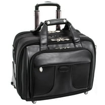 Wheeled Laptop Case 15.6 Inch - Rolling Travel Bag with Handle & Organizer