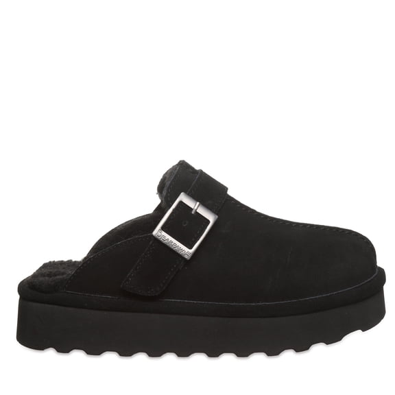 BEARPAW Women's Moxie Platform Lo Black II Slipper Size 13