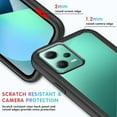 thumbnail image 4 of Compatible with Redmi Note 12 5G Case for Women Men, Shockproof Xiaomi Redmi Note 12 5G Protective Case Clear Phone Case Support Wireless Charging Cases (Black), 4 of 14