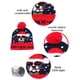 thumbnail image 4 of xihome Gorro navideño LED con diseño de Pap Noel iluminado, gorro de invierno de acrlico tejido para fiestas navideñas y proteccin para las orejas en climas fros, 4 of 6