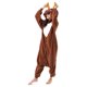 thumbnail image 2 of Pijamas Kigurumi de una pieza para adultos, mono de dibujos animados, ciervo de Navidad, marrón oscuro, Halloween, ropa de dormir de invierno, 2 of 3