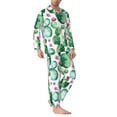 thumbnail image 2 of Yiaed Cactus Plants Print Men’s Pajamas Set - Long Sleeve Button Down Sleep Shirt and Pajama Bottoms Sleepwear Set Mens Pjs Sets Men's Pajama Bottoms-X-Large, 2 of 7