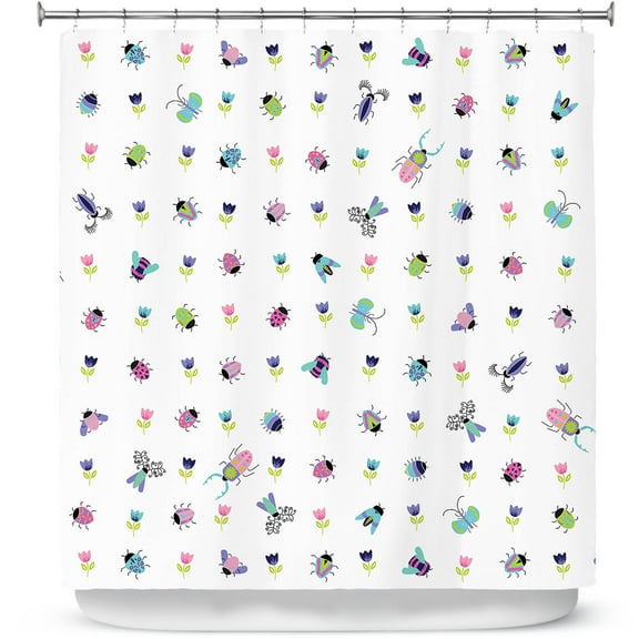 Shower Curtains 70" x 84" from DiaNoche Designs by Metka Hiti - Bugs