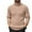 Khaki_001, variant on Domuza Mens Turtleneck Sweater Basic Regular Fit Long Sleeve Ribbed Knit Sweaters Fall Winter Warm Trendy Casual Solid Pullover Top Army Green M