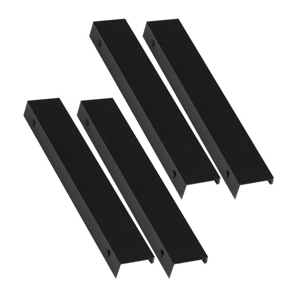 HEANUJJ 4Ud Negros Para Puertas De Gabinete Con Acabado Metálico Y Estilo