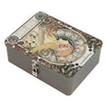 thumbnail image 4 of Caja De Almacenamiento De Lata De Metal, Caja Organizadora Compacta Con Cerradura, Ahorro De Espacio Con 2 Llaves Para Cosméticos, 4 of 7