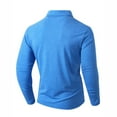 thumbnail image 4 of Xzbqbs Mens Long Sleeve Polo Shirts Button Casual Cotton Tee Collared Work Pullover Shirts Classic Golf T Shirts with Pockets, 4 of 7