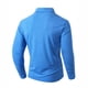 thumbnail image 4 of pstuiky Camisas casuales de manga larga para hombre, Blusa/camisa informal y de moda para hombre, de color liso, con cuello vuelto y bolsillos camisetas de hombre xxl, 4 of 7