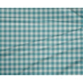 thumbnail image 4 of oneOone Polyester Lycra Turquoise Blue Fabric Check Check Dress Material Fabric Print Fabric By The Meter 56 Inch Wide, 4 of 4