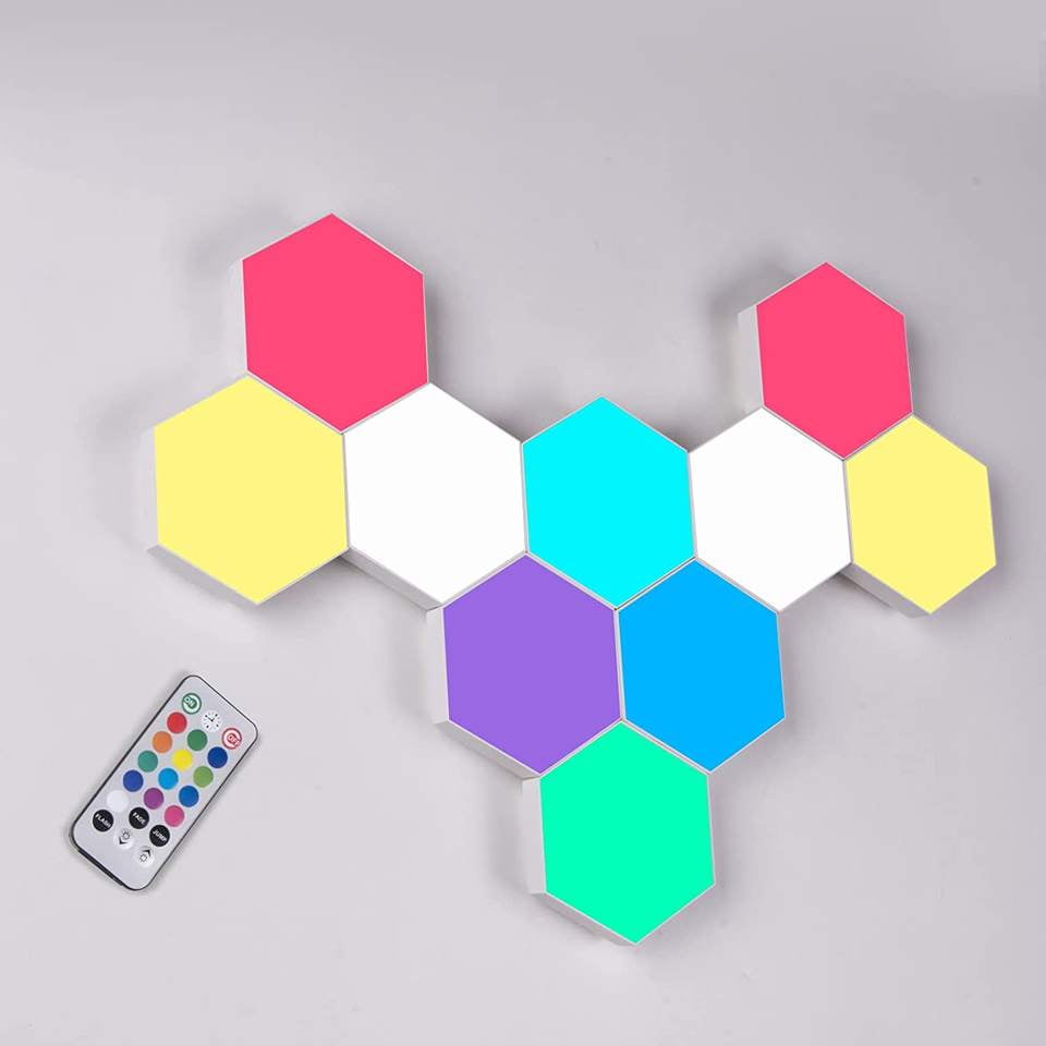 Hexagon Light Panels Smart RGB Hexagon LED Touch Lights Wall Lights