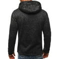 thumbnail image 3 of UKAP Men's Solid Color Jersey Full-Zip Hoodie Athletic-Fit Plus Size Light Weight, 3 of 4