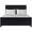 Black, variant on Camden Isle Winston Platform Bed | Paneled Headboard | Queen, Black