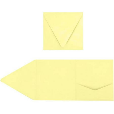 6 x 6 Pocket Invitations - Lemonade (1000 Qty.)
