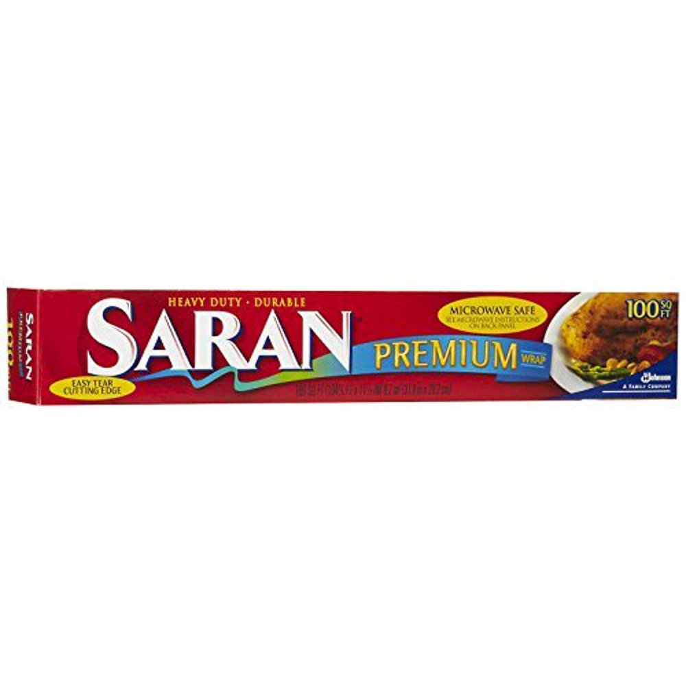 Saran Premium Plastic Wrap, 100 Sq Ft